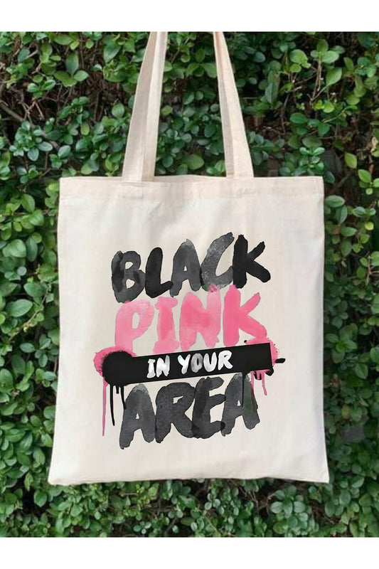 Black Pink Blackpink Tasarım Tote Bag Bez Çanta