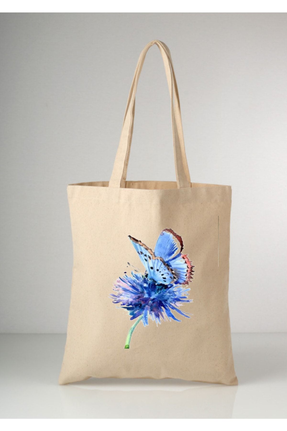 Flowers Tote Bag Bez Çanta
