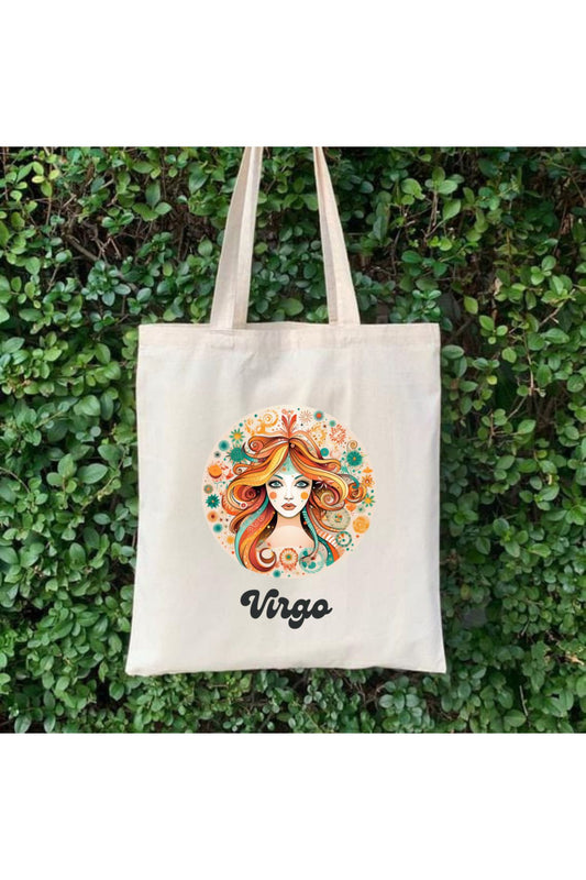 Başak Burcu Hediye Çanta- Virgo Zodiac Sign Tote Bag Bez Çanta