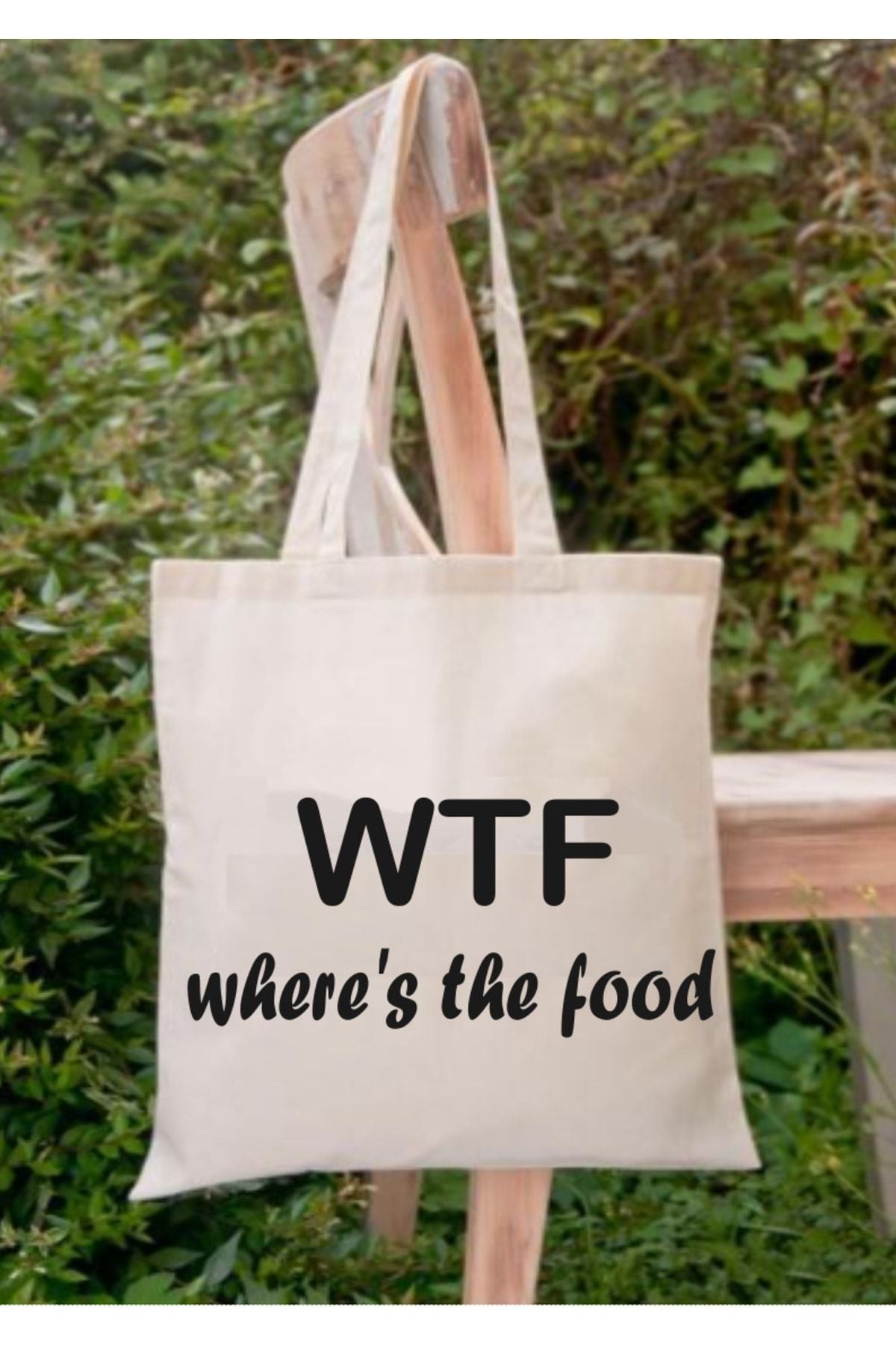 Wtf Where's The Food Tote Bag Bez Çanta