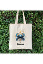 Yengeç Burcu Hediye Çanta - Cancer Zodiac Sign Tote Bag Bez Çanta