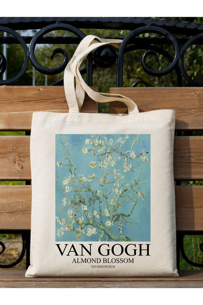 Van Gogh Almond Blossom Tote Bag Bez Çanta