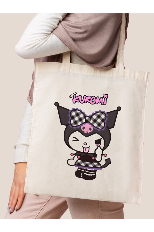 Kuromi Tasarım Tote Bag Bez Çanta