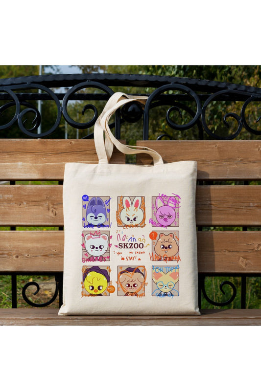 Stray Kids Skzoo Tote Bag Bez Çanta