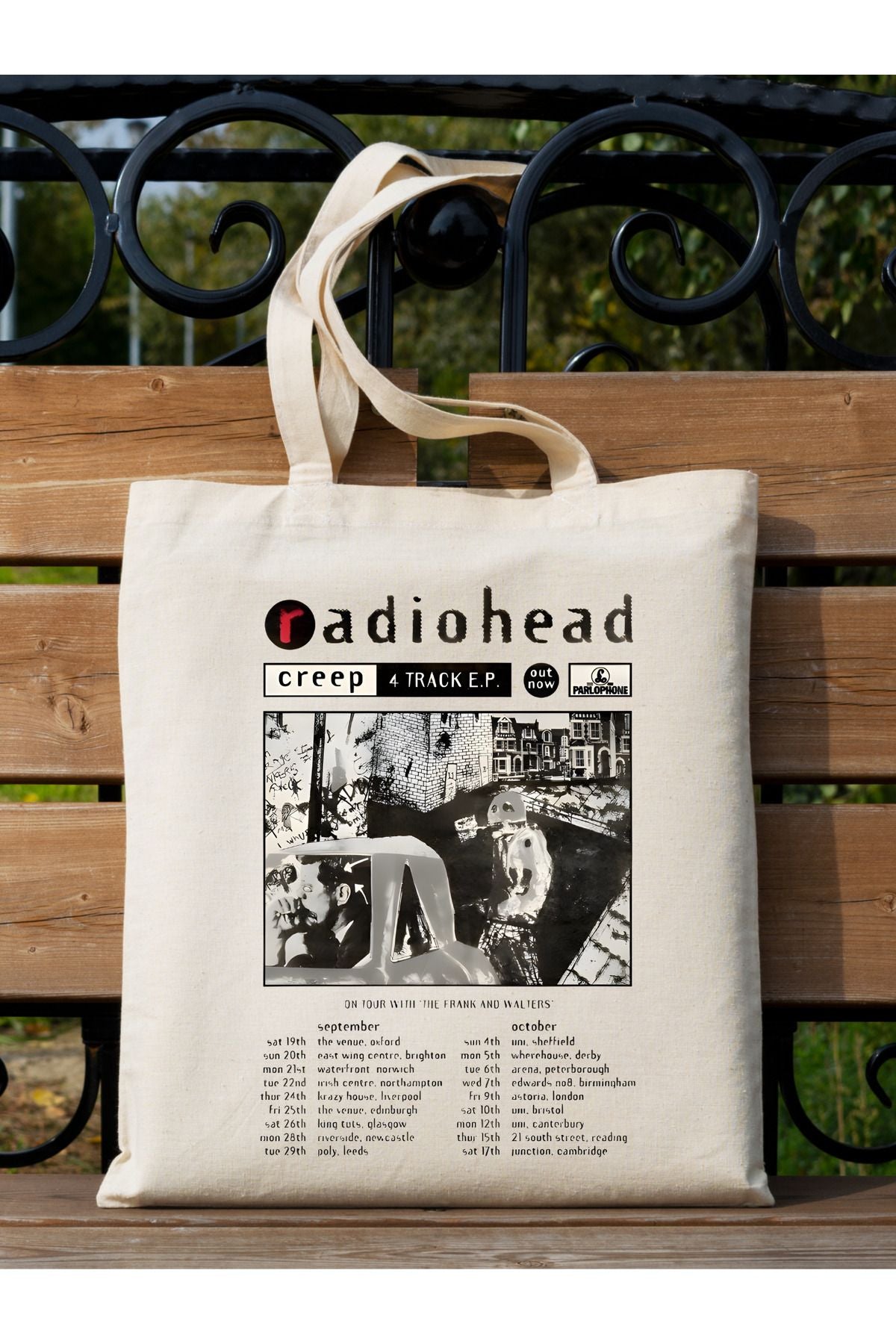 Radiohead Creep Tote Bag Bez Çanta