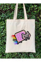 Nyan Cat Tasarım Tote Bag Bez Çanta