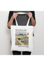 Vincent Van Gogh, The Garden at Arles Kalın İç göstermez Tote Bag Bez Çanta