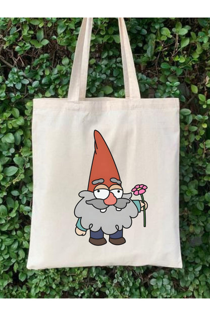 Gnome Cüce Tasarım Tote Bag Bez Çanta