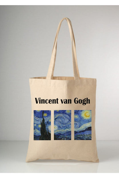 Van Gogh Tasarımlı Tote Bag Bez Çanta