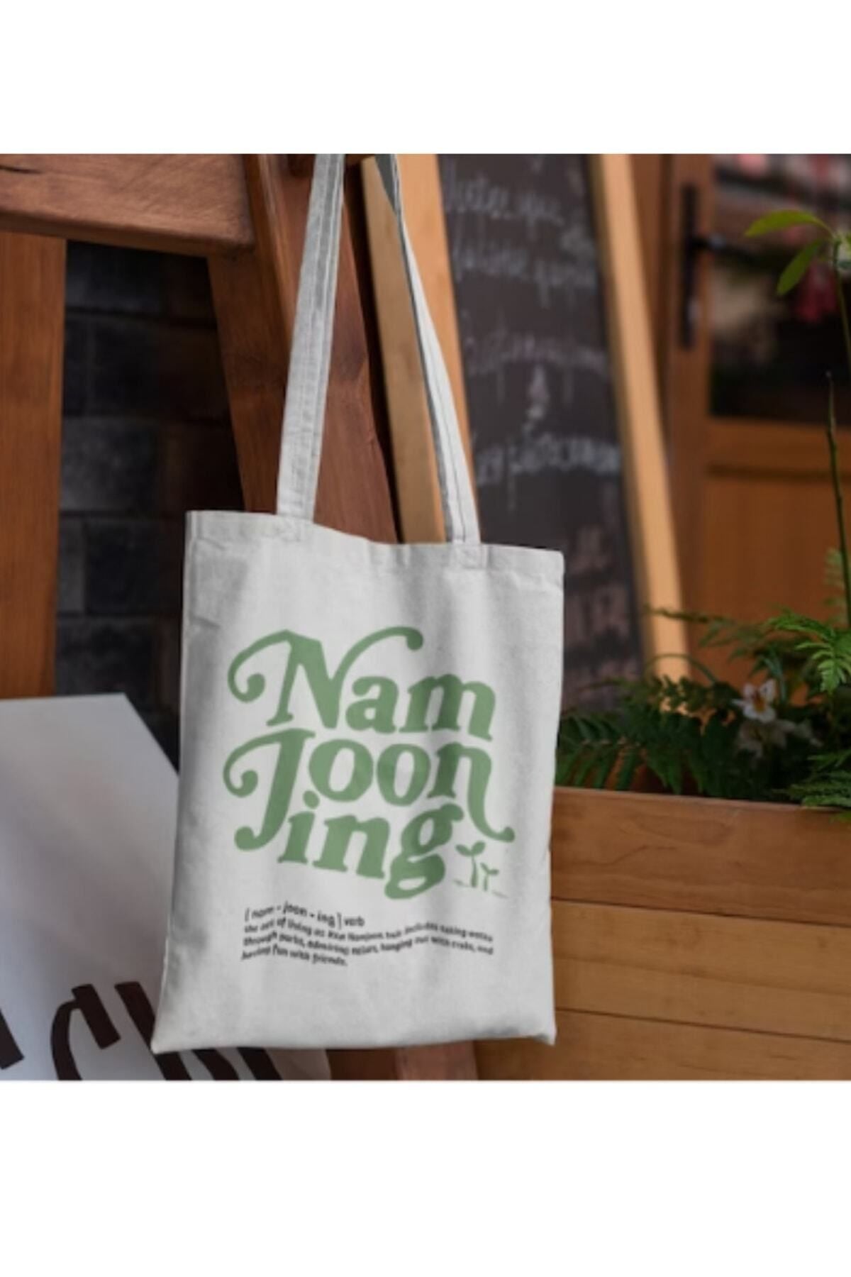 Tote Bag krem kanvas çanta %100 pamuk 35x40 cm tote bag