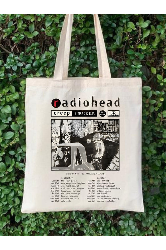 Radiohead Creep Tote Bag Bez Çanta