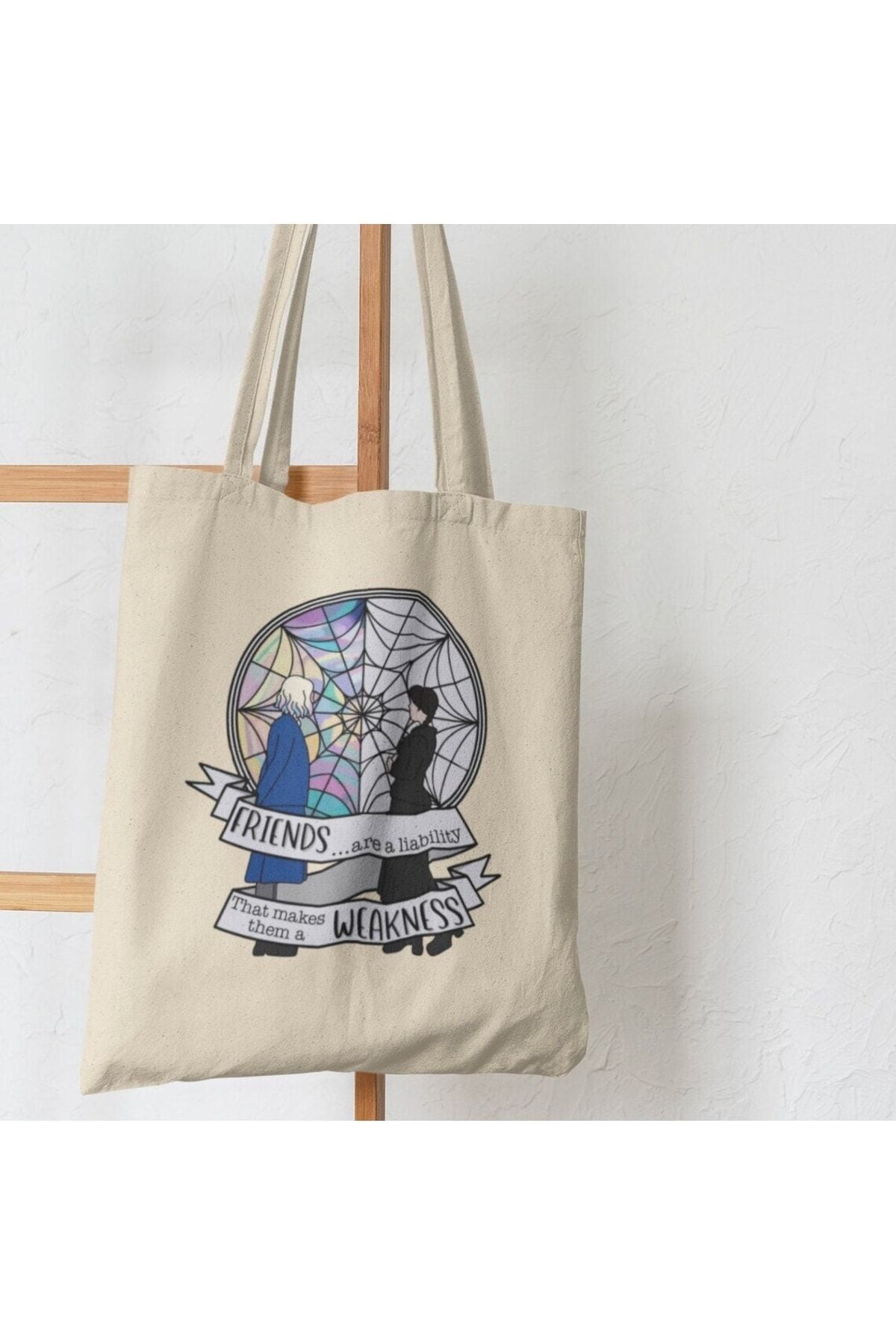 Wednesday Addams Family Tote Bag Bez Çanta