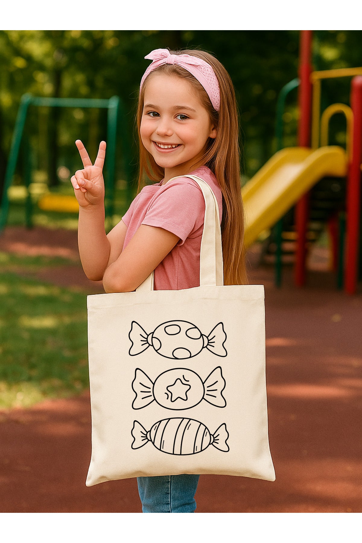 Tote Bag krem kanvas çanta %100 pamuk 35x40 cm tote bag