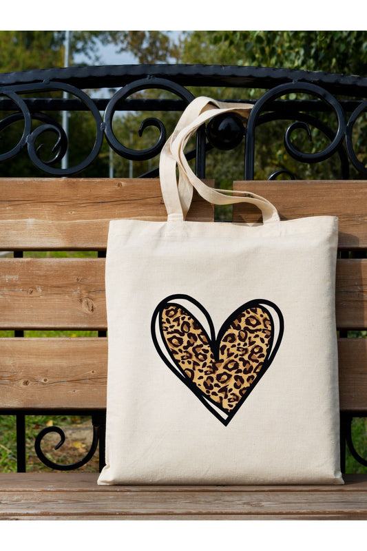 Leopar Bez Çanta, Y2K Leopard Pinterest Retro Unisex Bez Çanta Tote Bag