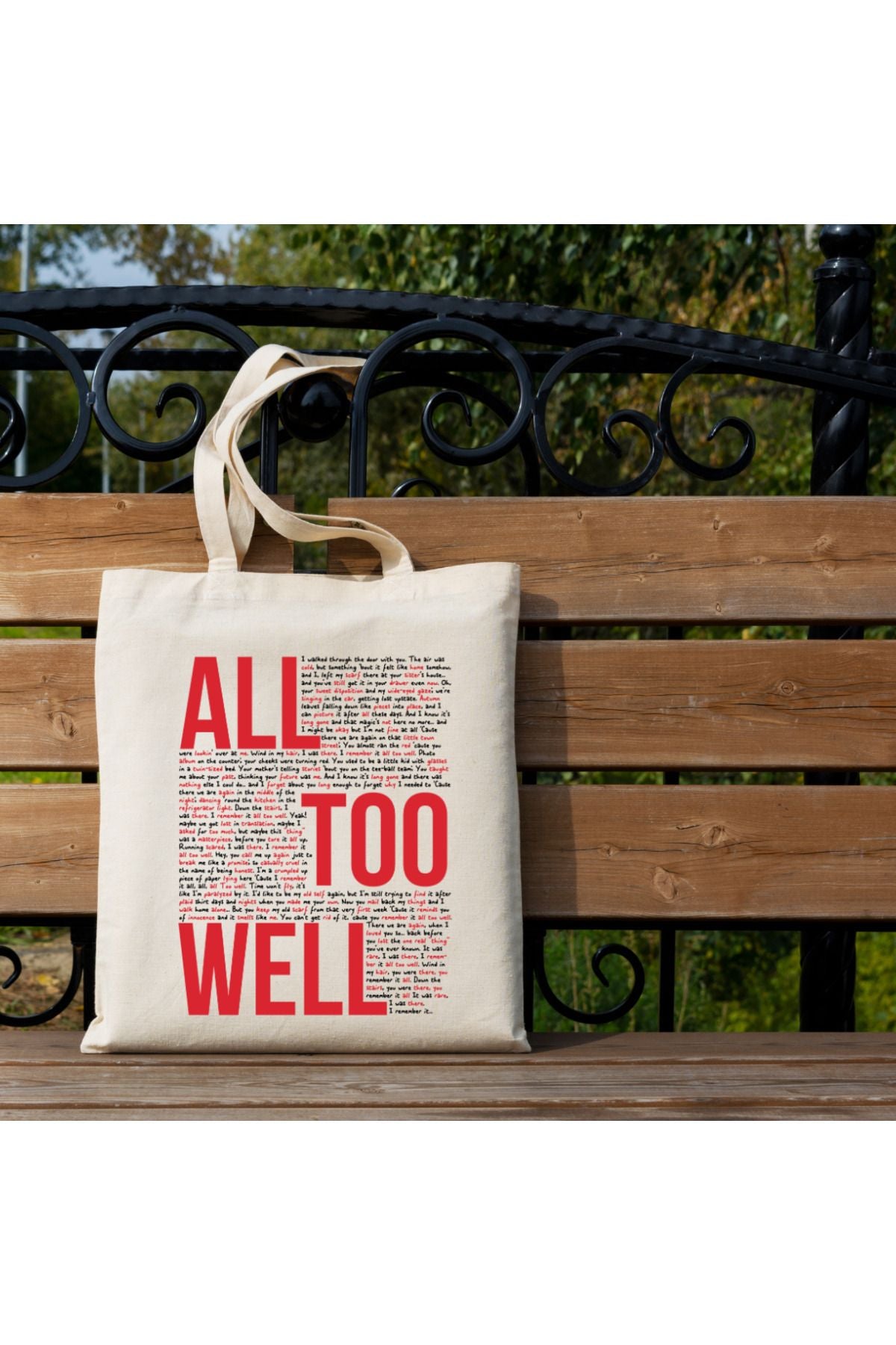 Taylor Swift All Too Well Tasarımlı Tote Bag Bez Çanta
