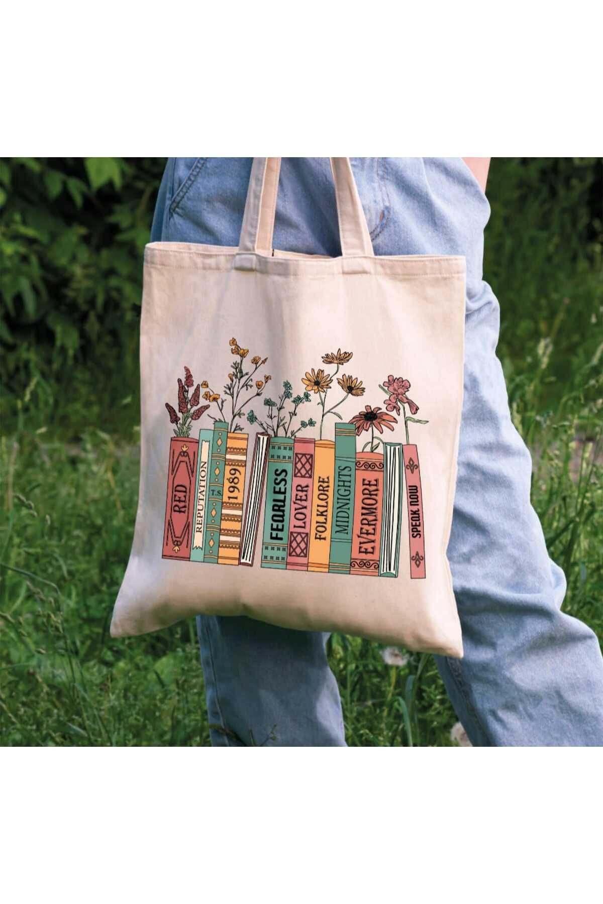 Taylor Swift Book Album Kitap Tote Bag Bez Çanta