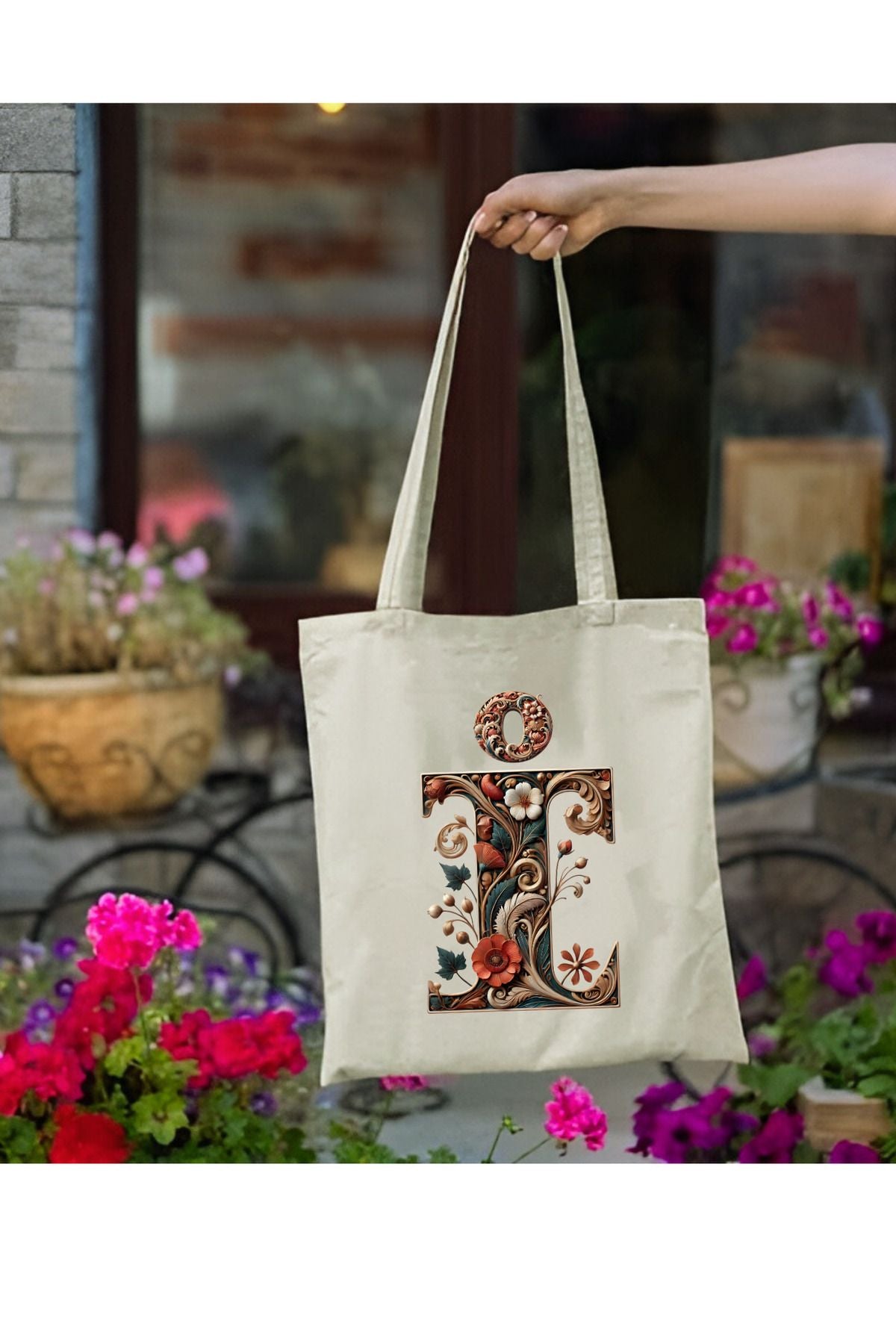 Harf Tasarım A Harfi Çanta, Y2 Pinterest Retro Unisex Bez Çanta Tote Bag, Shopper Bag