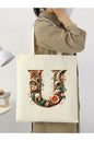 Harf Tasarım A Harfi Çanta, Y2 Pinterest Retro Unisex Bez Çanta Tote Bag, Shopper Bag