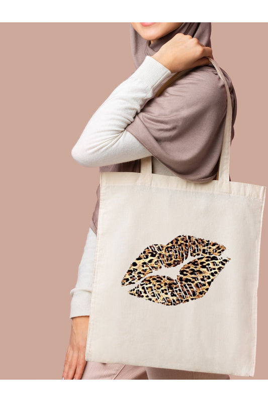 Leopar Bez Çanta, Y2K Leopard Pinterest Retro Unisex Bez Çanta Tote Bag