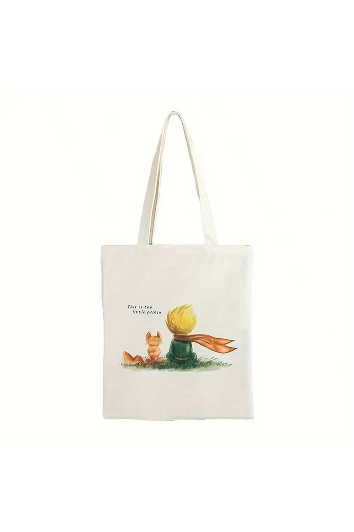 Little Prince Kalın Kanvas Tote Bag, Bez Çanta, Shopper Bag, Kanvas Çanta, Pinterest Çanta