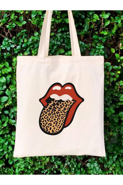 Leopar Bez Çanta, Y2K Leopard Pinterest Retro Unisex Bez Çanta Tote Bag