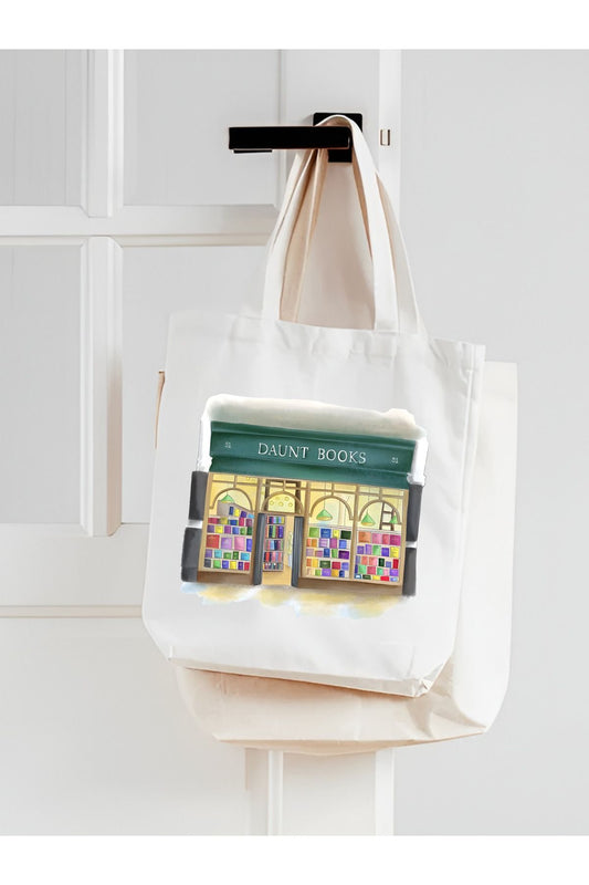 Daunt Books Kalın İç Göstermez Tote Bag Bez Çanta