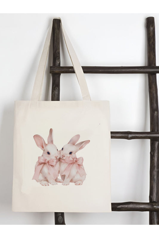 Y2K Bows Coquette Pinterest Kurdeleler Retro Unisex Bez Çanta Tote Bag