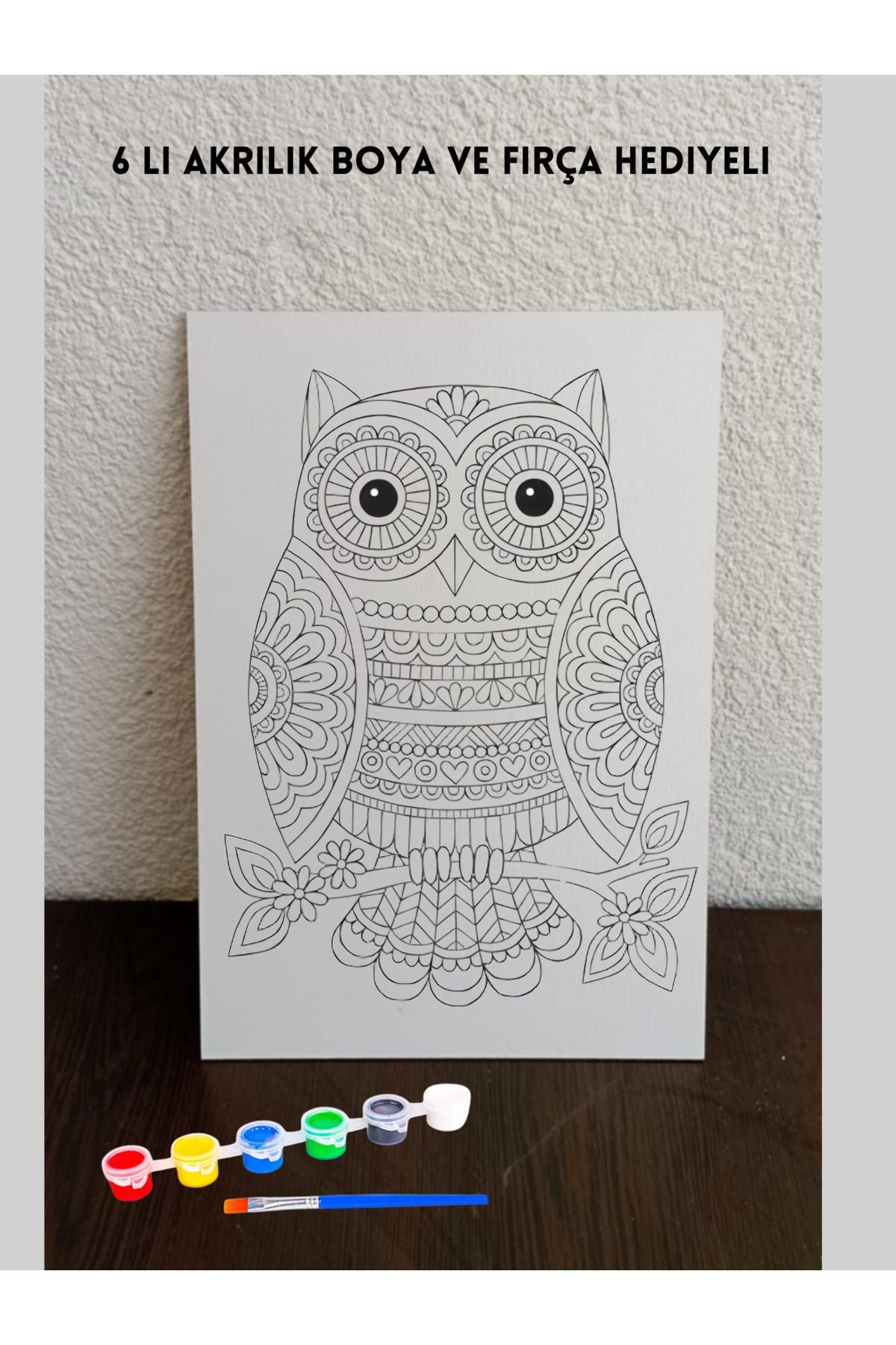 Mandala Ahşap Boyama, Ahşap Tablo Boyama, Çocuk Boyama Etkinliği, Ahşap Boyama Seti