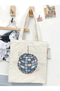 Taylor Swift Mirrorball, Y2 Pinterest Retro Unisex Bez Çanta Tote Bag, Shopper Bag