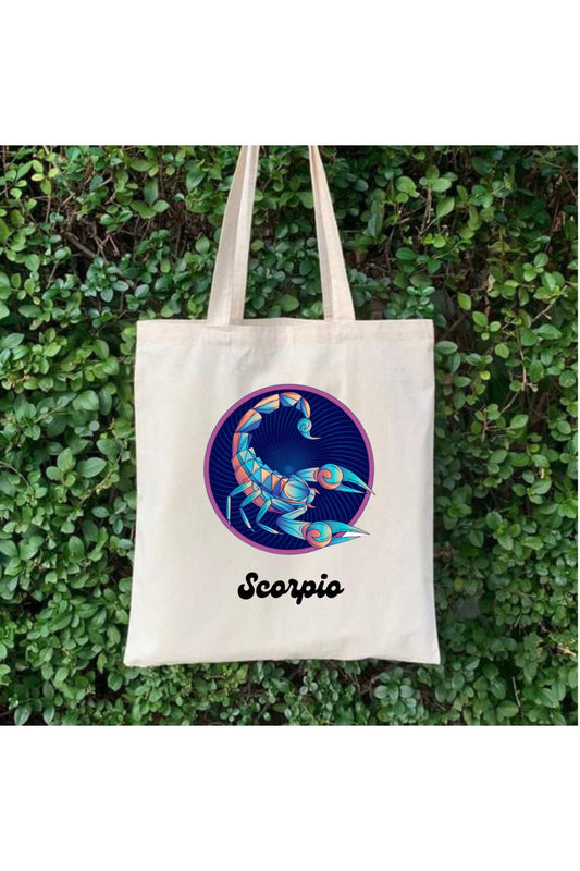 Akrep Burcu Hediye Çanta- Scorpius Zodiac Tote Bag Bez Çanta