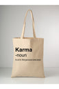 Karma Tote Bag Bez Çanta