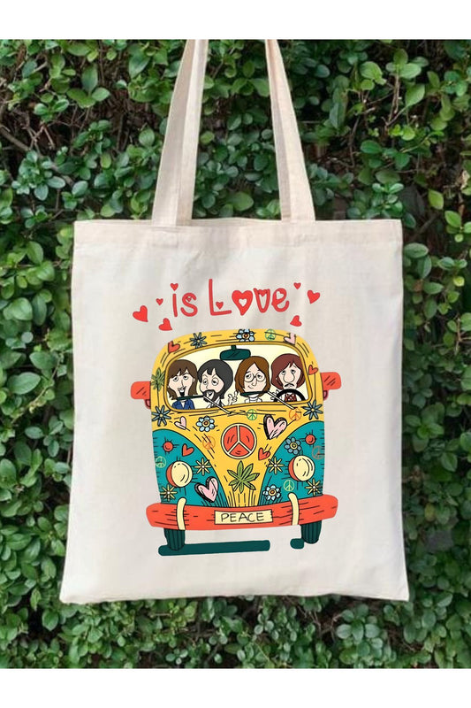 All You Need Is Love The Beatles Tote Bag Bez Çanta