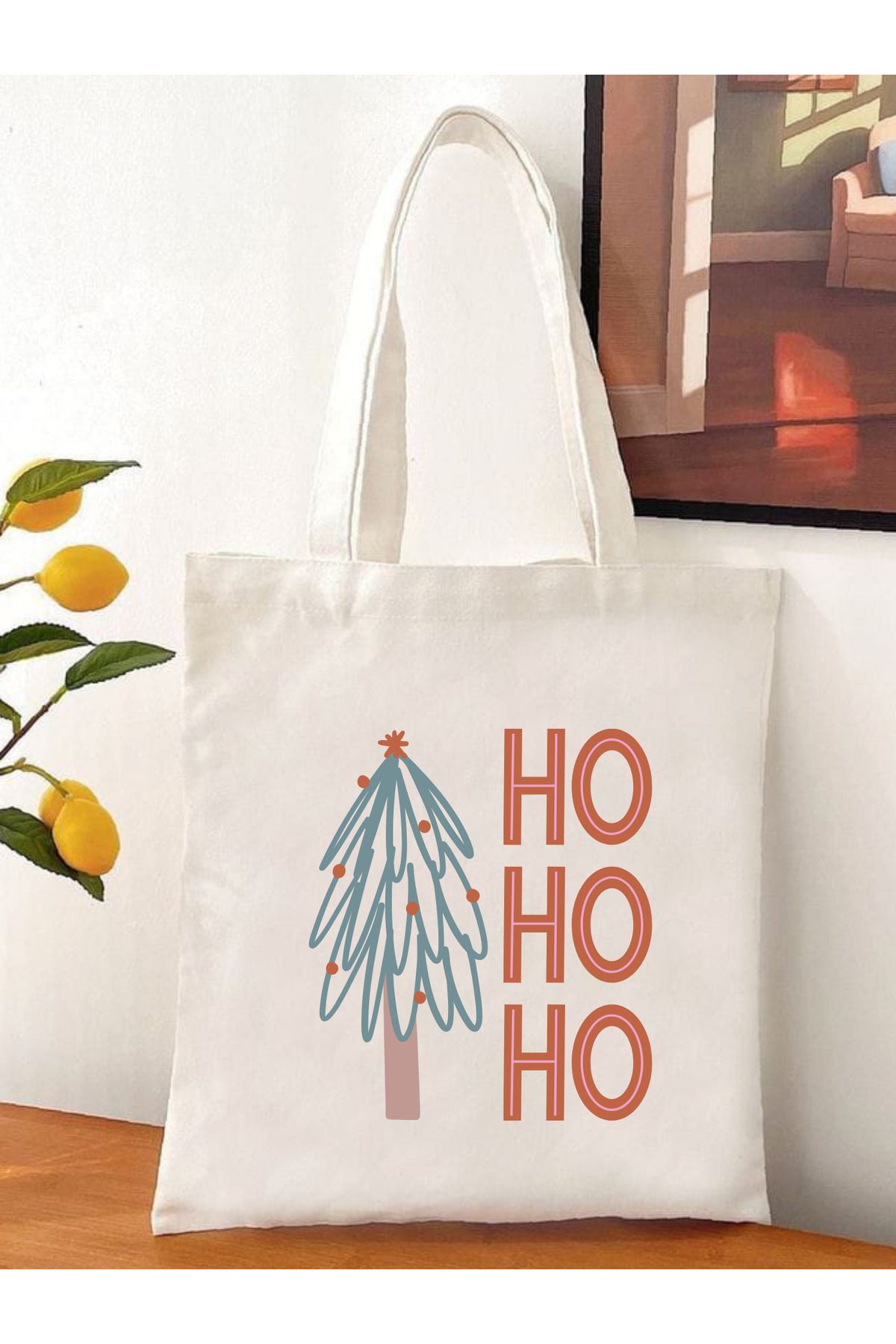 Tote Bag krem kanvas çanta %100 pamuk 35x40 cm tote bag
