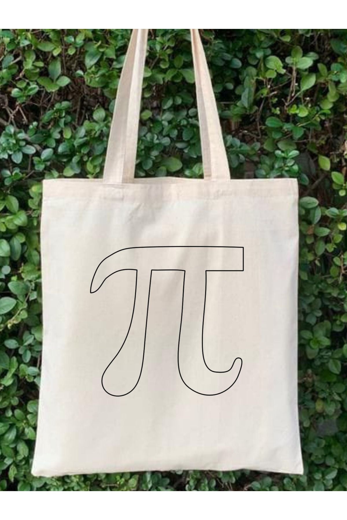 Pi Sayısı Boyama Seti, Pi Günü, Pi Tasarım Bez Çanta, Hediyelik Omuz Çantası, Tote Bag