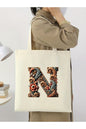 N Harf Tasarım N Harfi Çanta, Y2 Pinterest Retro Unisex Bez Çanta Tote Bag, Shopper Bag