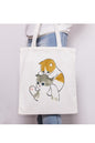 Cute Kedi Cat Tote Tasarımlı Tote Bag Bez Çanta