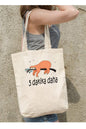 Tembel - Beş Dakika Daha Tasarımlı Tote Bag Bez Çanta