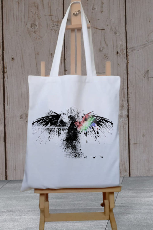Pink Floyd Dark Side Of The Moon Kalın Su Geçirmez Bez Tote Bag Kanvas Omuz Çantası
