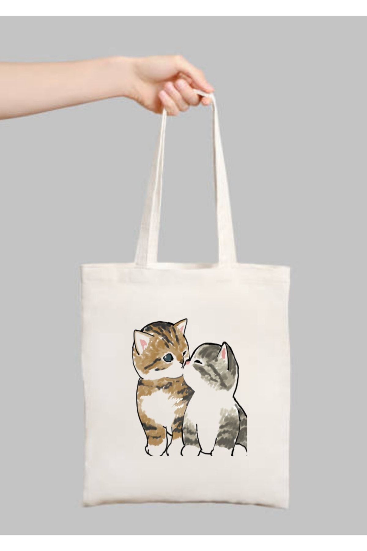 Sevgili Kediler Sevgili Hediye Tote Bag Bez Çanta