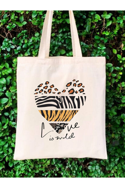 Leopar Bez Çanta, Y2K Leopard Pinterest Retro Unisex Bez Çanta Tote Bag