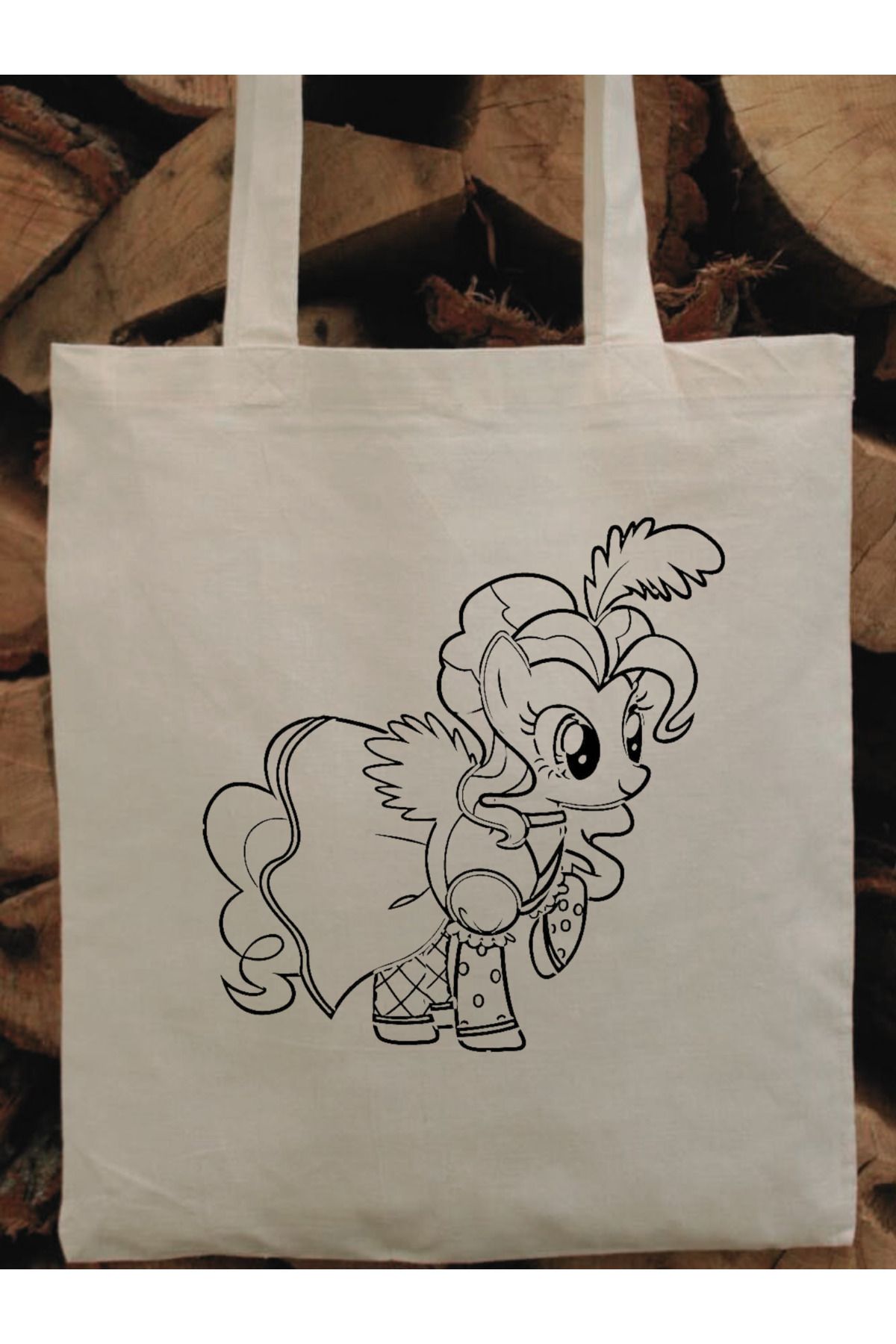 Unicorn Çocuk Boyama Çantası, Anaokulu Boyama Bez Çanta Tote Bag