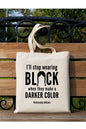 Wednesday Black Color Tote Bag Bez Çanta