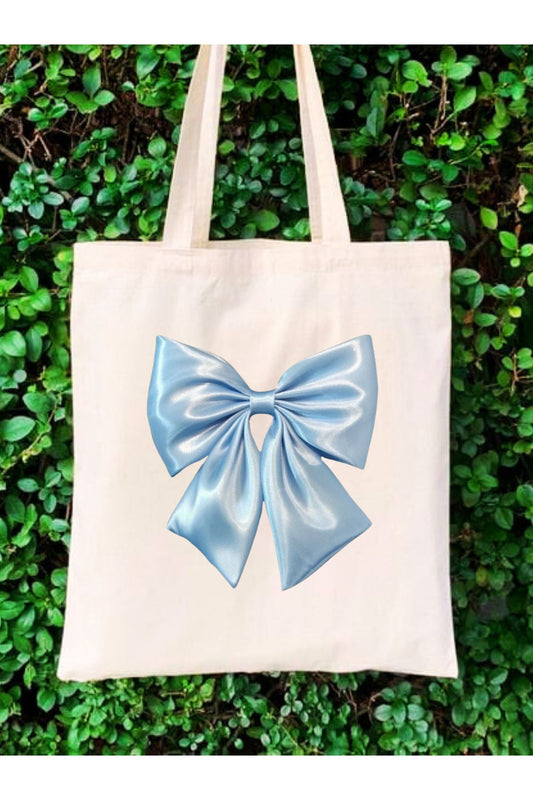 Y2K Bows Coquette Pinterest Kurdeleler Retro Unisex Bez Çanta Tote Bag