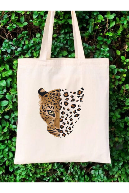 Leopar Bez Çanta, Y2K Leopard Pinterest Retro Unisex Bez Çanta Tote Bag