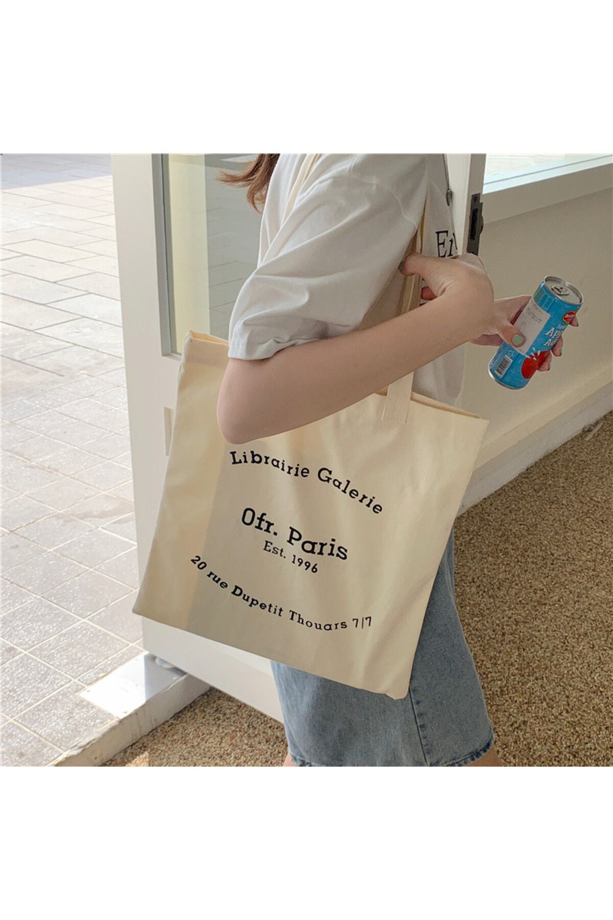 Librairie Galarie Tasarım Kitap Çantası, Tote Bag, Bez Çanta, Alışveriş Çantası