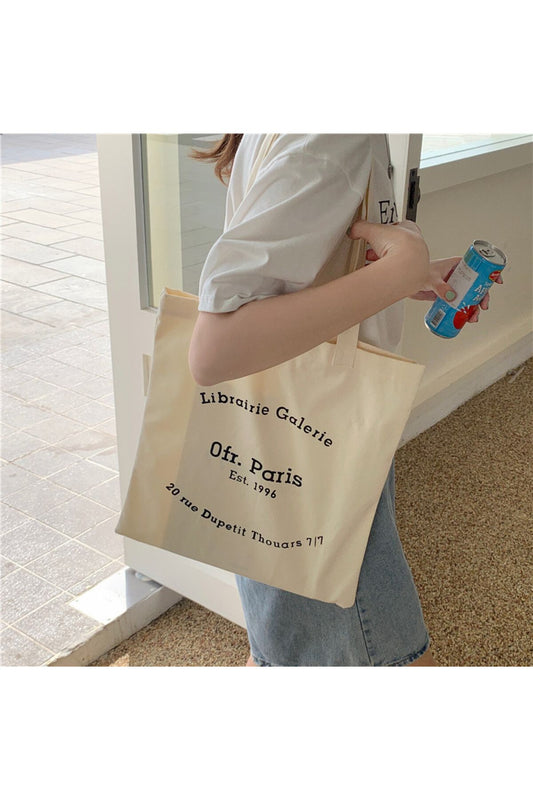 Librairie Galarie Tasarım Kitap Çantası, Tote Bag, Bez Çanta, Alışveriş Çantası