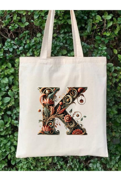 Harf Tasarım A Harfi Çanta, Y2 Pinterest Retro Unisex Bez Çanta Tote Bag, Shopper Bag