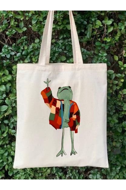 Harry Styles Cardigans Frog - Kurbağa Tasarımlı Tote Bag Bez Çanta