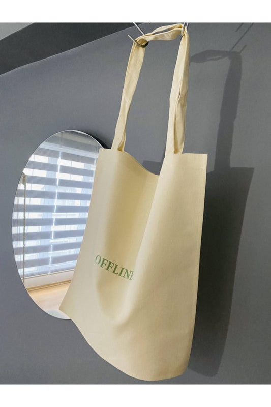 Offline Ham Bez Çanta tasarımlı ham bez çanta minimalist pinterest modeli