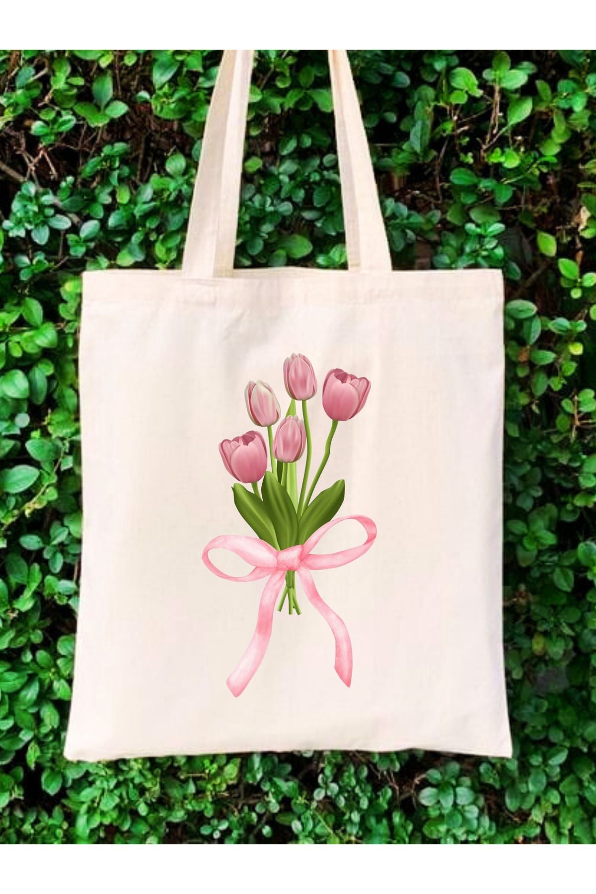 Tote Bag krem kanvas çanta %100 pamuk 35x40 cm tote bag